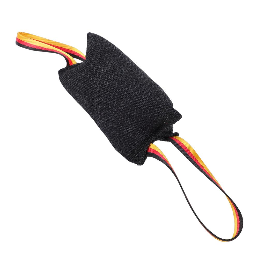 Dog Bite Tug Toy Lightweight Portable Stuffless Puppy Training Bite Pillow Toy for Outdoor Black