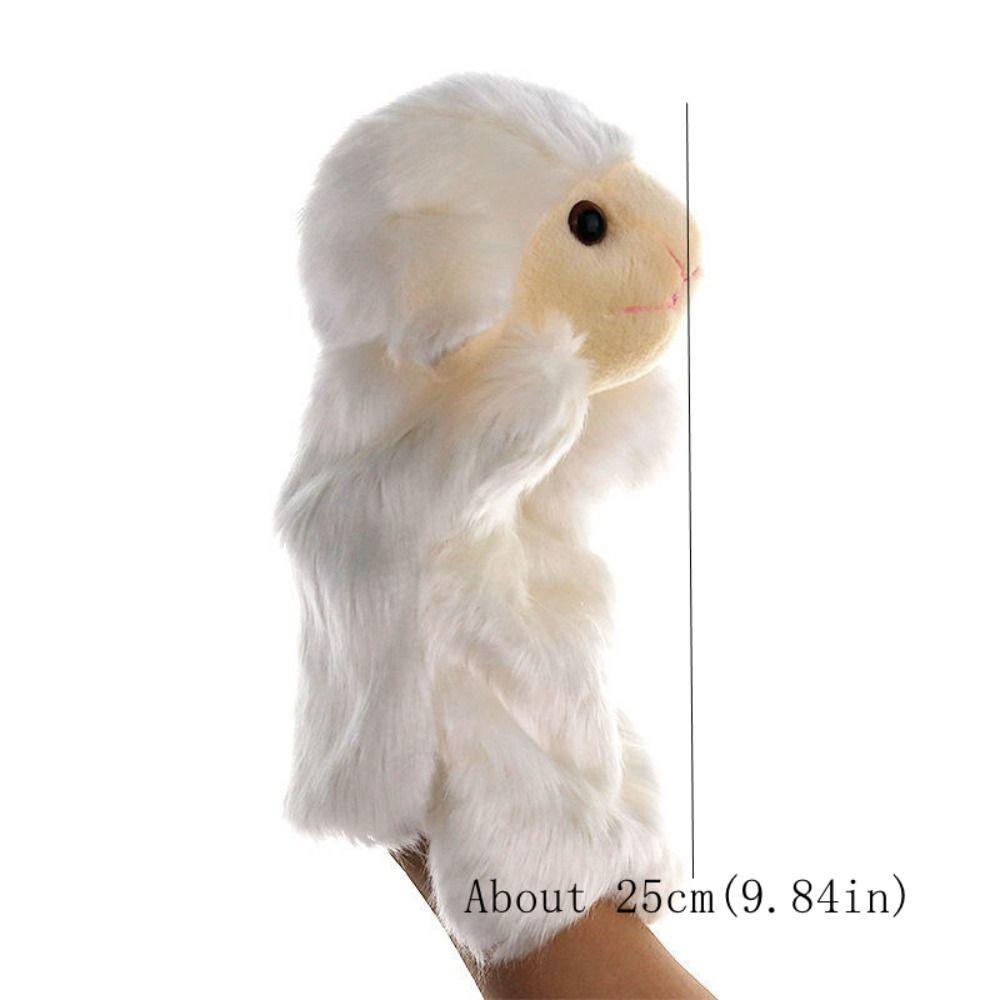 Sheep Animal Hand Puppet Plush Dolls Children Puppets Learning Cartoon Plush Toys  Kids Gift