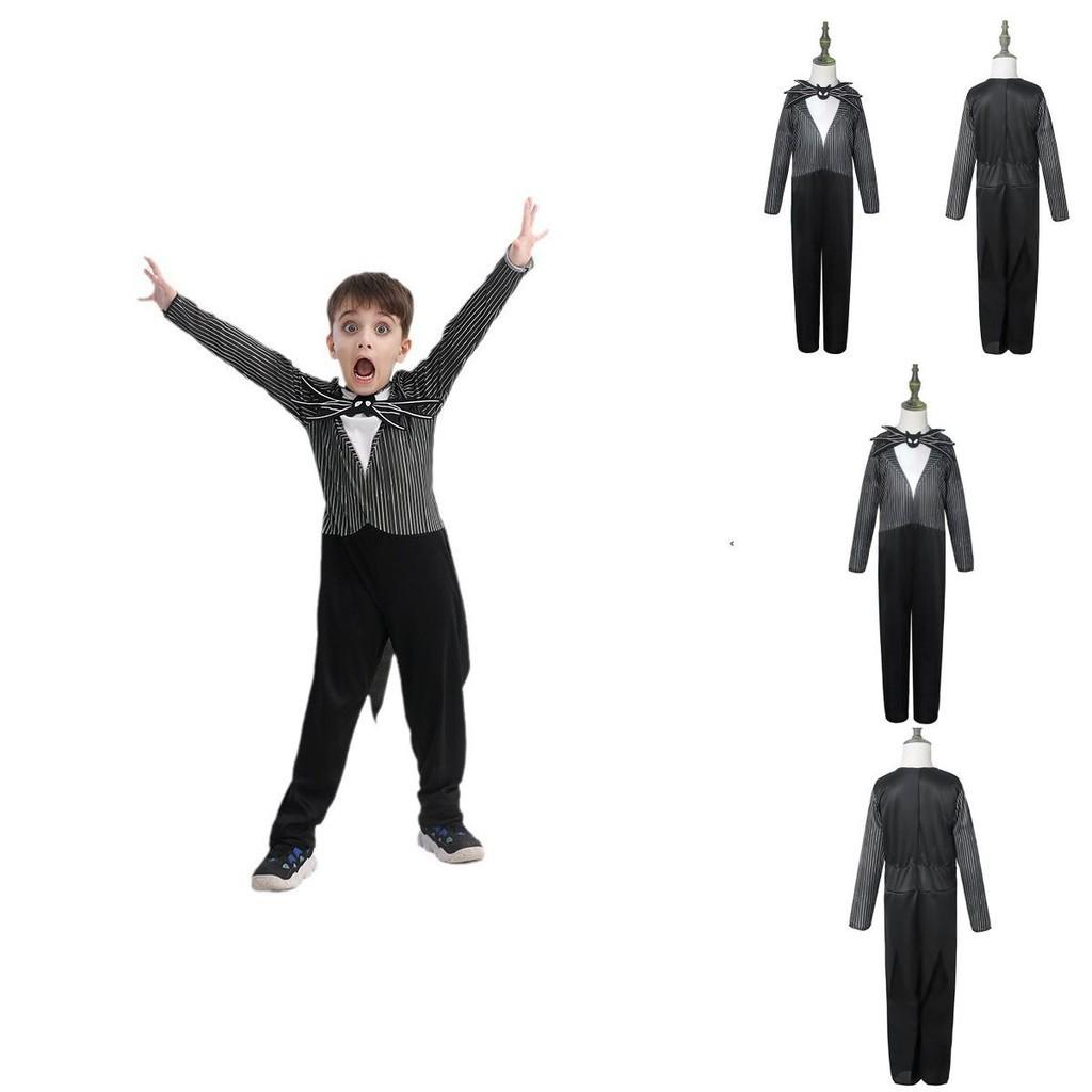 Scary Jack Skellington Cosplay Suit For Boys Perfect For Halloween Parties