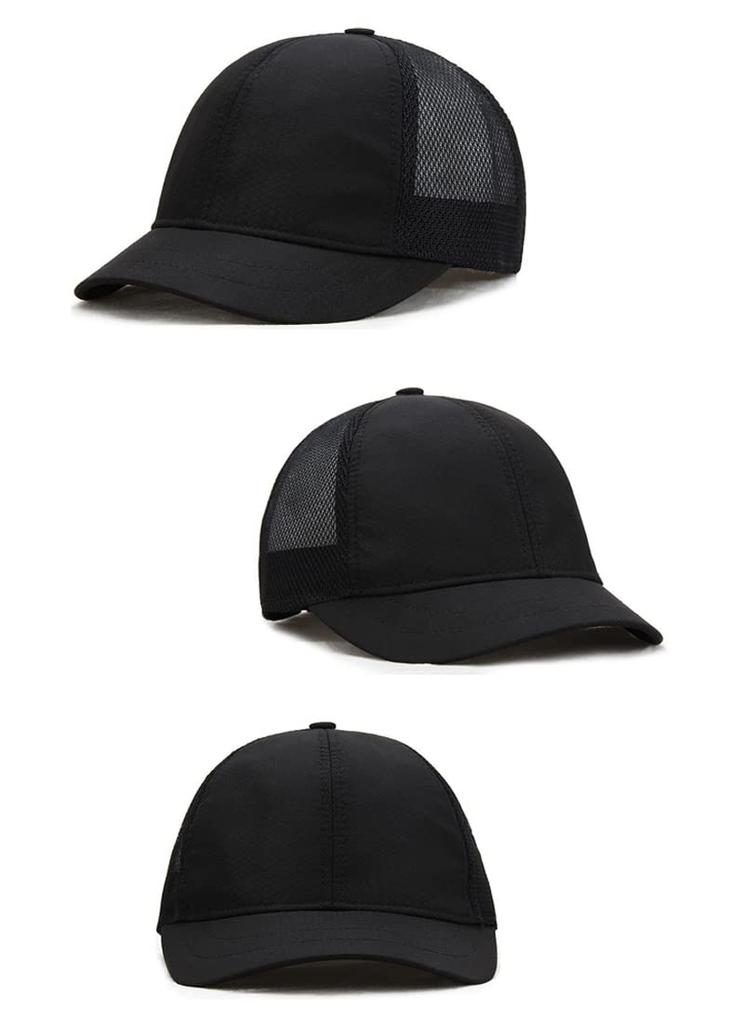 Short brim mesh short trail running cap [Laquest] cap, brim, (gray)