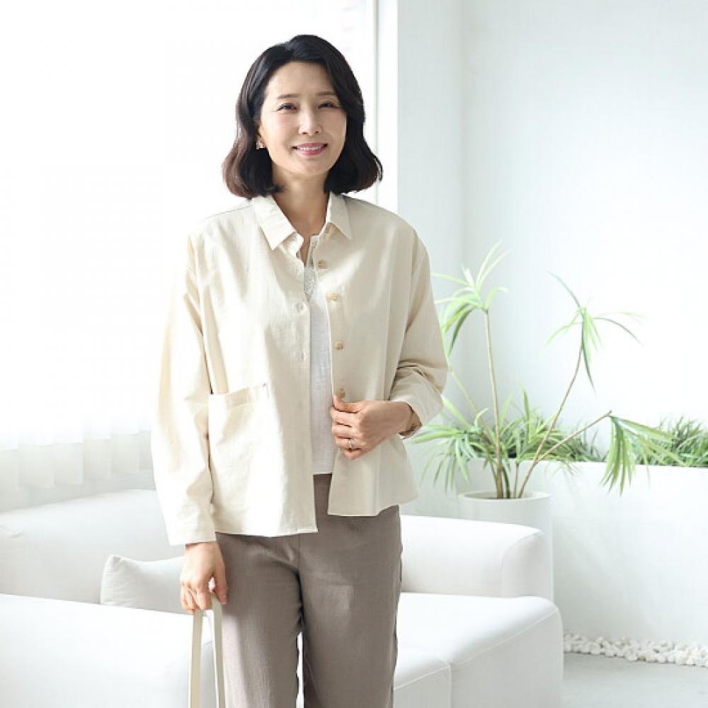 Shiz Madam Women Big Pocket Shirt Jacket J31802