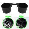 Car Interior Water Proof Console Cup Holder Insert Double Hole Holder Plastic Accessories For VW Transporter T5 2003 2004-2015