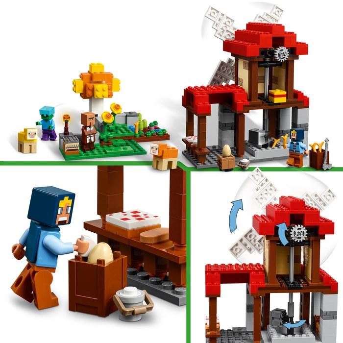 LEGO Minecraft Windmill Farm 21262 (Ages 8+) Multicolor.