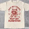 Not My Trash Not My Dumpster Shirt, Funny Raccoon Iced Coffee T-shirt, Snarky Shirt Design, Mental Health Humor Tee, Unisex Gift