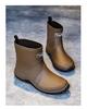 Men's Waterproof Non-slip Rain Boots - Durable, Eco-friendly PVC Ankle Overshoes for Outdoor Commuting