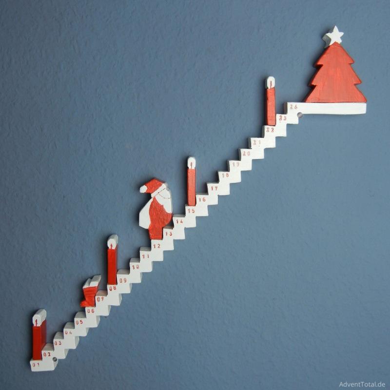 

Wood Stairs Christmas Advent Calendar,Santa s Staircase Countdown Calendar,Wooden Santa Climbing Staircase Advent Calendar 2025 L