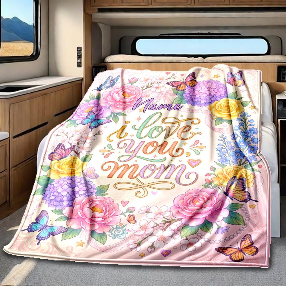 Elephant In Tropical Paradise With Gold Accents Blanketcustomizable With Your Namecomfortable And Stylish Perfect For Travel Beds Chairs Offices Sofas