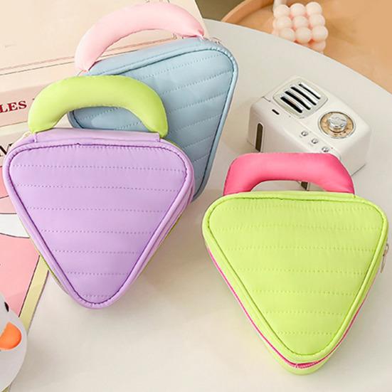 Sminkväska Hållbar Mini Kosmetisk Förvaringsväska Stor Kapacitet Mjukt Material Reseorganisatör Förvaringspåse för Läppstift Nycklar Parfym