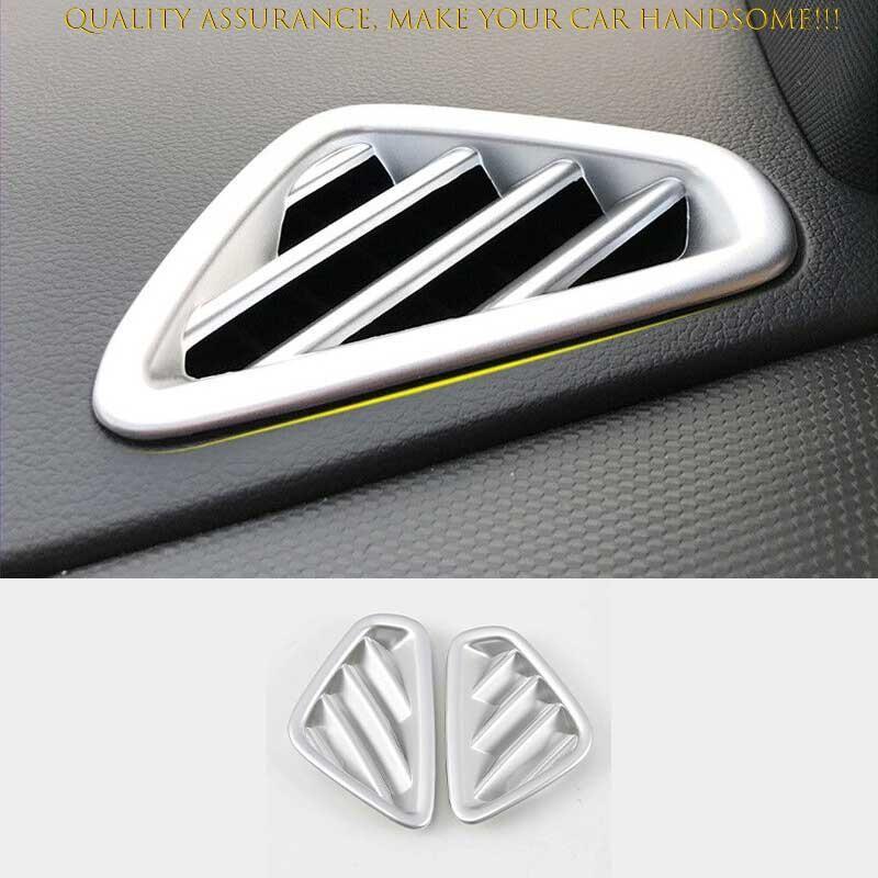 For Hyundai Kona Encino 2018-2023 Matte Silver Dash L&R AC Air Outlet Vent Trim