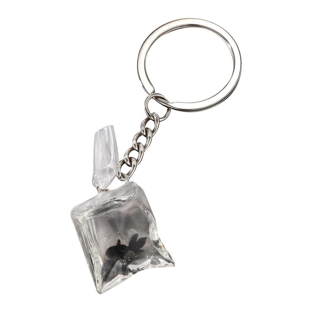 Transparent Water Bag Keychain Pendant Accessory Unique Marine Animals Pendant Keyring Charm for Bag Box Car Key Jewelry