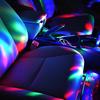 Mini USB LED hudební ovládání zvuku atmosféra noční světlo interiérová lampa do auta