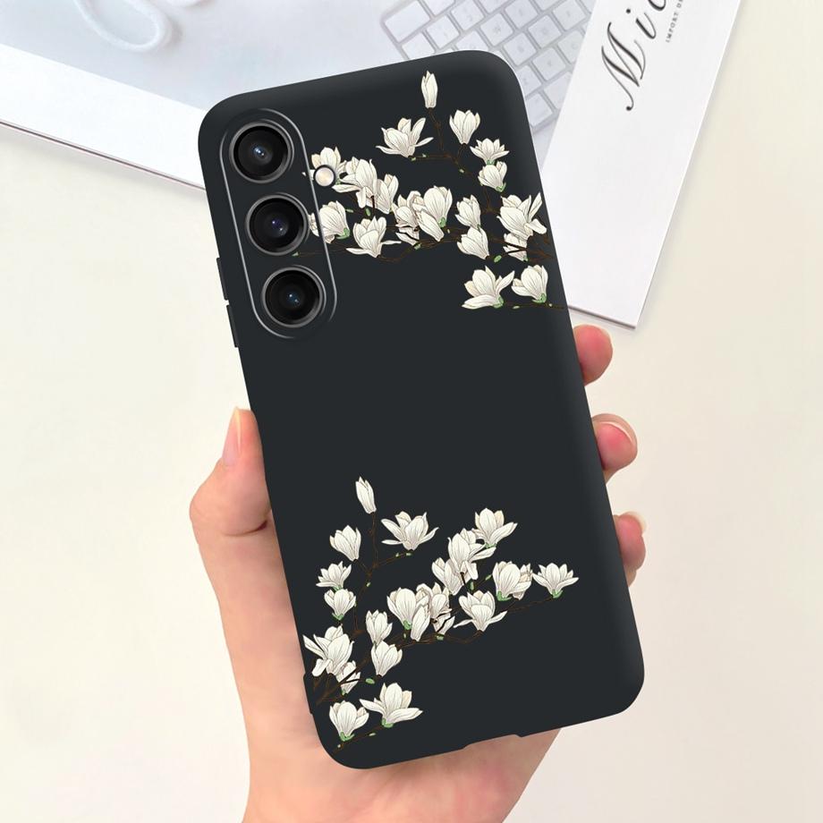 For Samsung Galaxy A15 4G Case Luxury Anti-knock Back Cover On Funda Samsung A15 A155F Capas Cool Style Cute Cartoon Print Cases