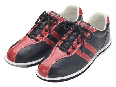 American Bowling Service Bowling Shoes S-380 Black/Red (Right-handed) 24.0cm