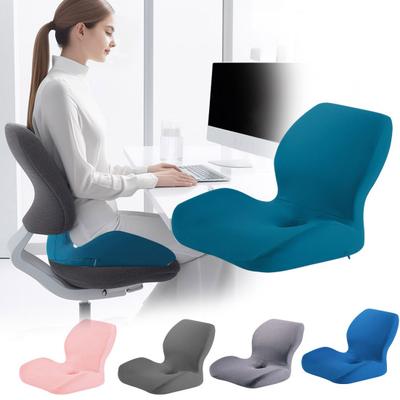 Memory Foam Seat Cushion Ergonomic Design One-piece Seat Cushion with Waist Support Anti-slip Backrest Cushion
