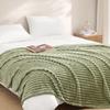 Sage Green Throw Blanket for Couch Thick Warm and Breathable Ribbed Fleece Throw Blanket for Couch Bed Sofa Picnic Blanket