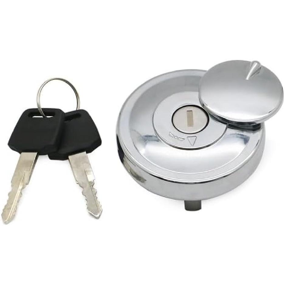 Motorcycle Locking Gas Cap for Kawasaki VULCAN 900 2006-2023 /VULCAN 1700 2009-2014 with 2 Keys,Replacement Fuel Tank Lid Cover