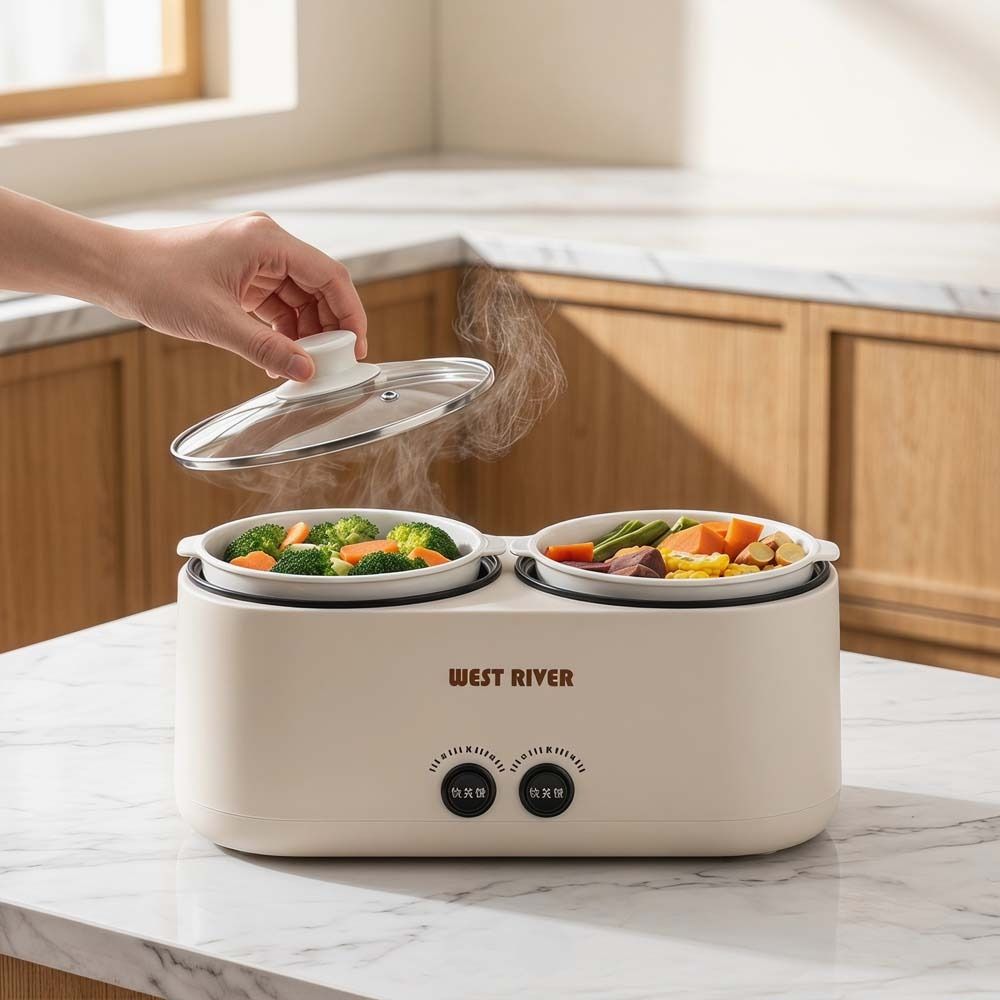 Multi-Functional Double-bile Rice Cooker Automatic Insulation Non-stick Hot Pot Home Kitchen