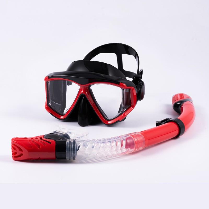 Snorkel Mask Set Silicone Scuba Diving Gear Anti-Fog Swimming Goggles Snorkeling Freediving