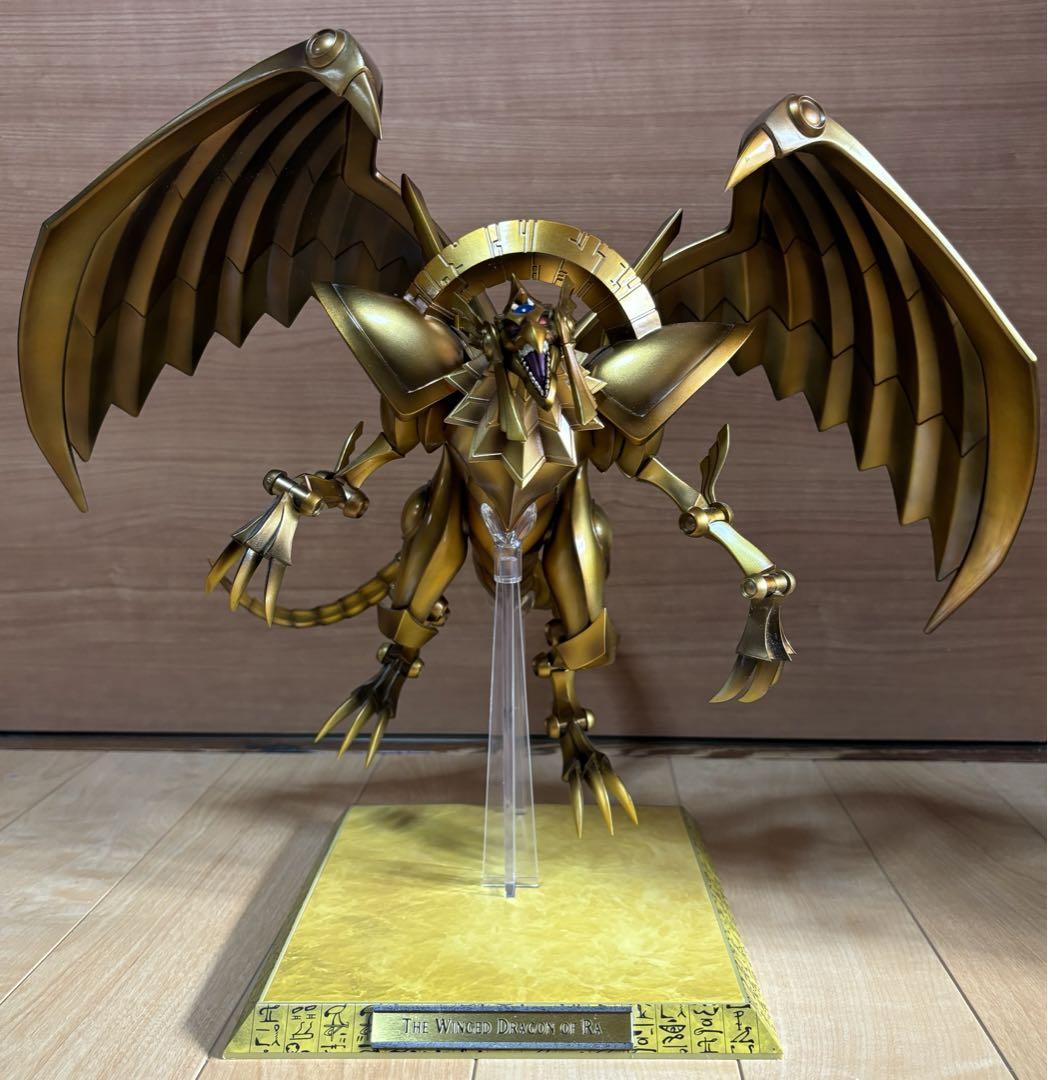 

[USED] Yu-Gi-Oh! Winged Dragon of Ra figure by Kotobukiya with bonus base (defective)