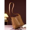 Genuine Leather Women's Messenger Bag Second Layer Cowhide Shopper Shoulder Bag Commuter Bucket Handbag Simple High-quality Female Tote Bag