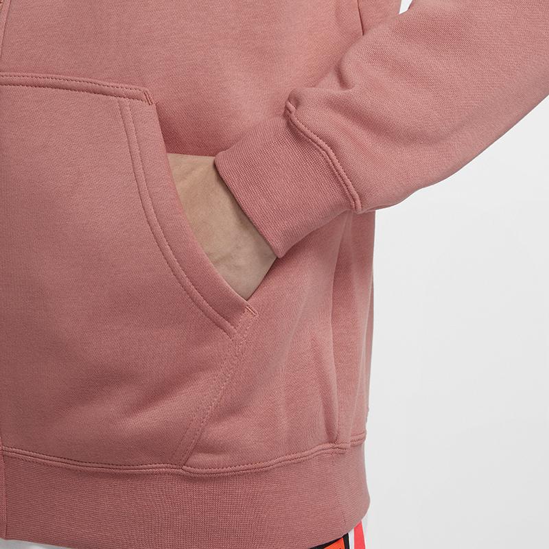 Jordan Remastered Brushed Fleece Hoodie Jacket Men Outerwear Canyon-Pink CT6309-689