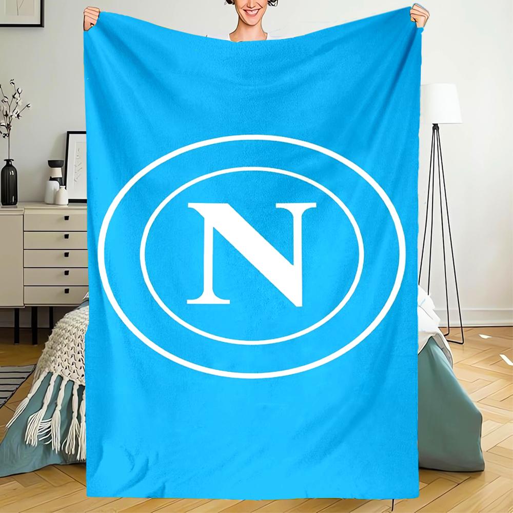 Napoli Theme Printed Blanket - Perfect for Couch, Bed, Travel & Outdoor Use | Machine Washable, Cozy & Durable.