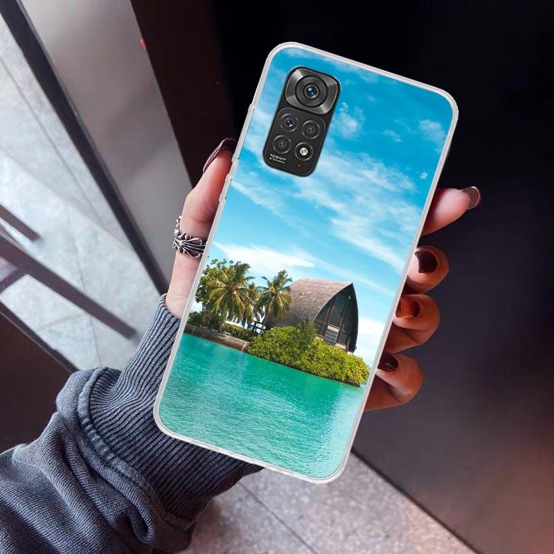Summer Beach Sunset Sea Palm Tree Phone Case for Xiaomi Redmi Note 15 14 14S 13 12 12S 11 Pro Plus 11E 11T 11S 10S 5G Soft Cover