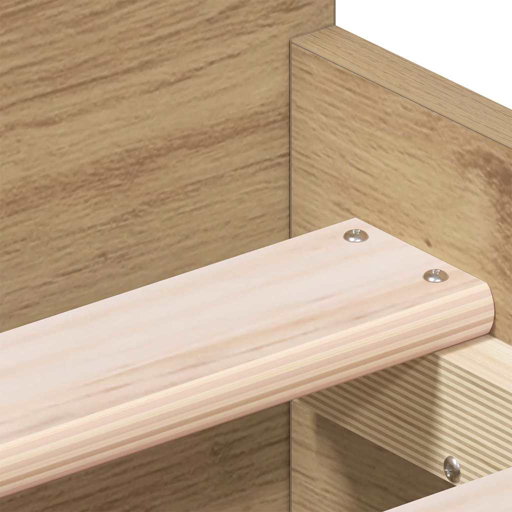 Artisan Oak Bed Frame 193 x 78 x 50 cm Engineered Wood