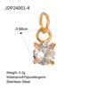Elegant Gold December Birthstone Pendant Charm Fashion Jewelry Accessories for Women