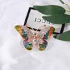 Butterfly Shape Rhinestone Butterfly Brooches Colorful Chic Butterfly Pin  Women