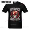 Oboustranné Biker Skully Černé Tričko s Grafickým Potiskem od Five Finger Death Punch Dětské Oblečení Streetwear