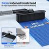 3 In 1 Snow Brush and Ice Scraper for Car Windshield Extendable Snow Removal 360° Pivoting Vehicle Winter Shovel Brush Snow Scraper with Long Handle