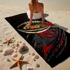 Kansas Chiefs Logo Microfiber Beach Towel, Lightweight And Quick-Dry, for Summer Travel, Beach Essential, Swimming Pool