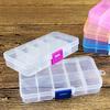 10/15/24 Compartments Plastic Box Jewelry Bead Storage Container Craft Organizer
