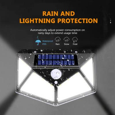 Outdoor Solar Lamp100 LED Solar Wall Lights Waterproof Motion Sensor Solar Powered Sunlight Street Light for Garden Decoration