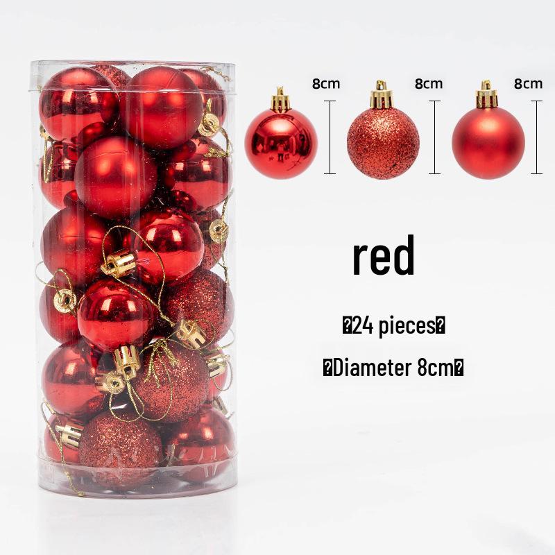 Christmas Tree Hanging Ball Ornaments - Electroplated & Colored Balls for Mall or Bar Ceiling Decoration, Large Bucket Set