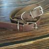 Genuine Leather Dog Collar Medium Large Dogs Solid Color Adjustable Pet Neck