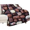 Chocolate Throw Blanket Soft Plush Blanket as Housewarming Gift