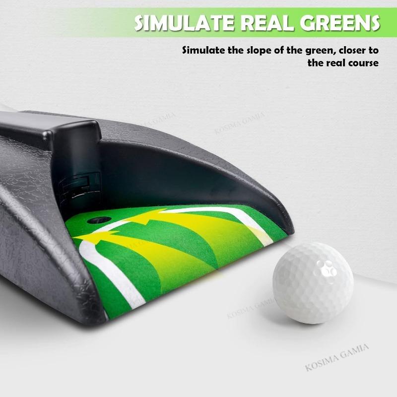 Golf Ball Auto Return System Automatic Putting Cup with Kick Back Technology Golf Training Equipment for Indoor/Outdoor