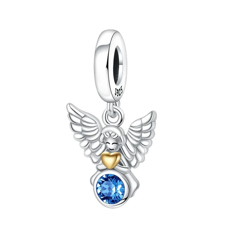 copper Angel Virgin Mary Cross Collection beads pendant charms fit original bracelet beads necklace Diy female jewelry