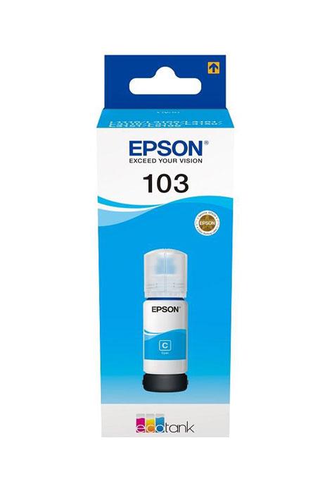 Original Cyan Epson 103 Bottle Ink (T00S2, C13T00S24A)