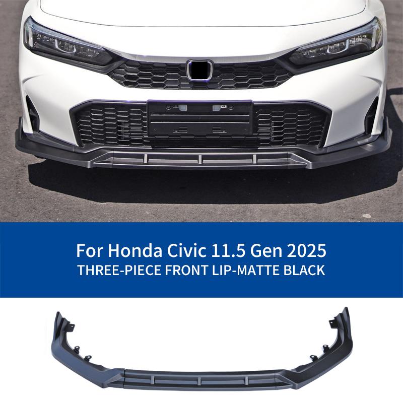 Car Front Bumper Lip Urban Grey Splitter Car Fit Body Kit Parts Modification Accessories Wear-resistant For Civic 11.5 Gen 2025