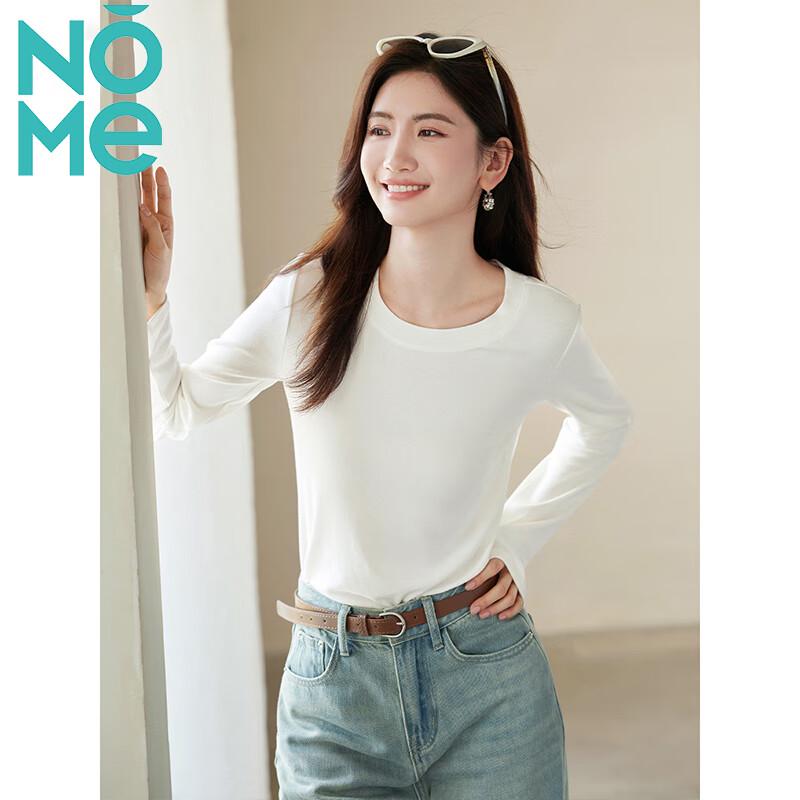 

NOMENOMe Women s Ribbed Long Sleeve Round Neck T-shirt 2XL