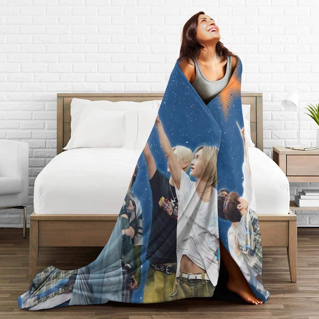 RIIZING SOHEE Riize KPOP Blanket  Camping Flannel Throw Blanket For Couch Chair Sofa Bed Soft Custom Quality Bedspread Gift Idea