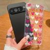 Love Heart Printed TPU Phone Case For Google Pixel 9 Pro Pixel 9 Pro XL Soft Silicone Transparent Back Cover For Google Pixel 9A