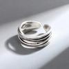 925 Sterling Silver Entangle Rings For Women Adjustable Ring Birthday Gift Jewelry Ladies Accessories Prevent Allergy