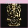 Lord Ganesa Metal Statue For Feng Shui Enhancements And Spiritual Ambiance