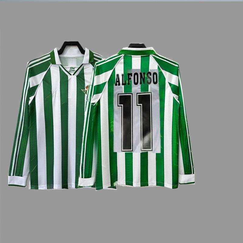Retro jersey football jersey classic nostalgic replica Betis Rodriguez long Retro jersey