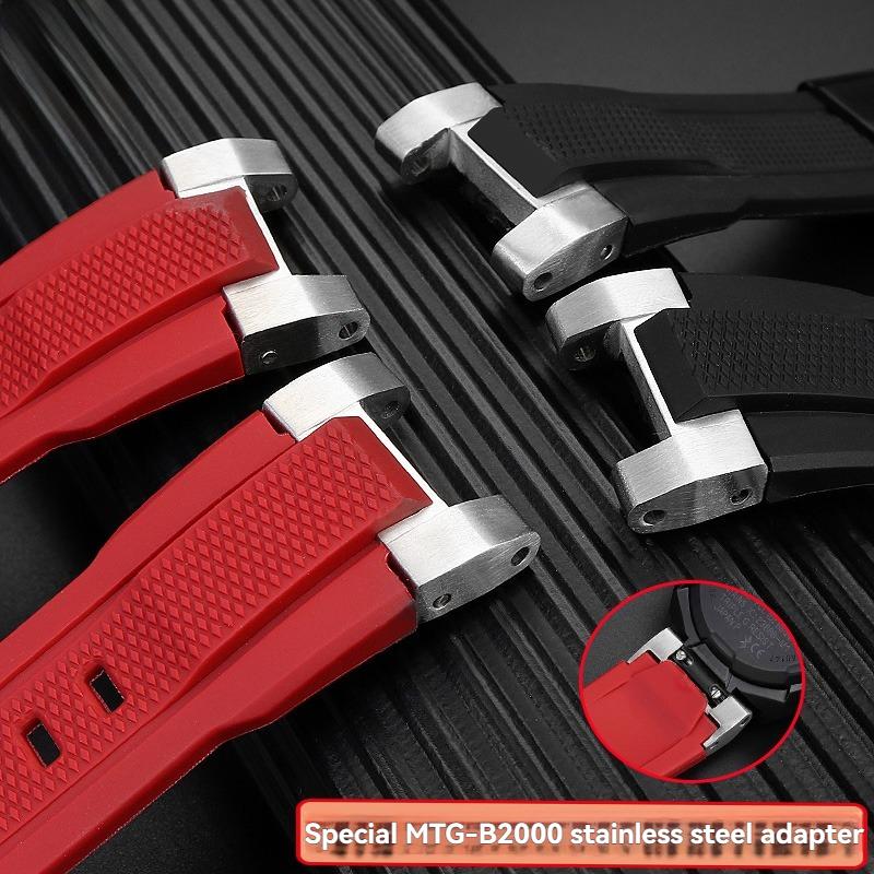 mtg-b2000Resin Silicone Strap for Casio G-SHOCK MTG-B2000 Phoenix Series, Men's Shockproof Watch Band Replacement Accessories