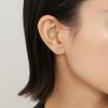 Vendome Aoyama Earrings PT950 Diamond Corolla APVA2306 DI Silver [Official]
